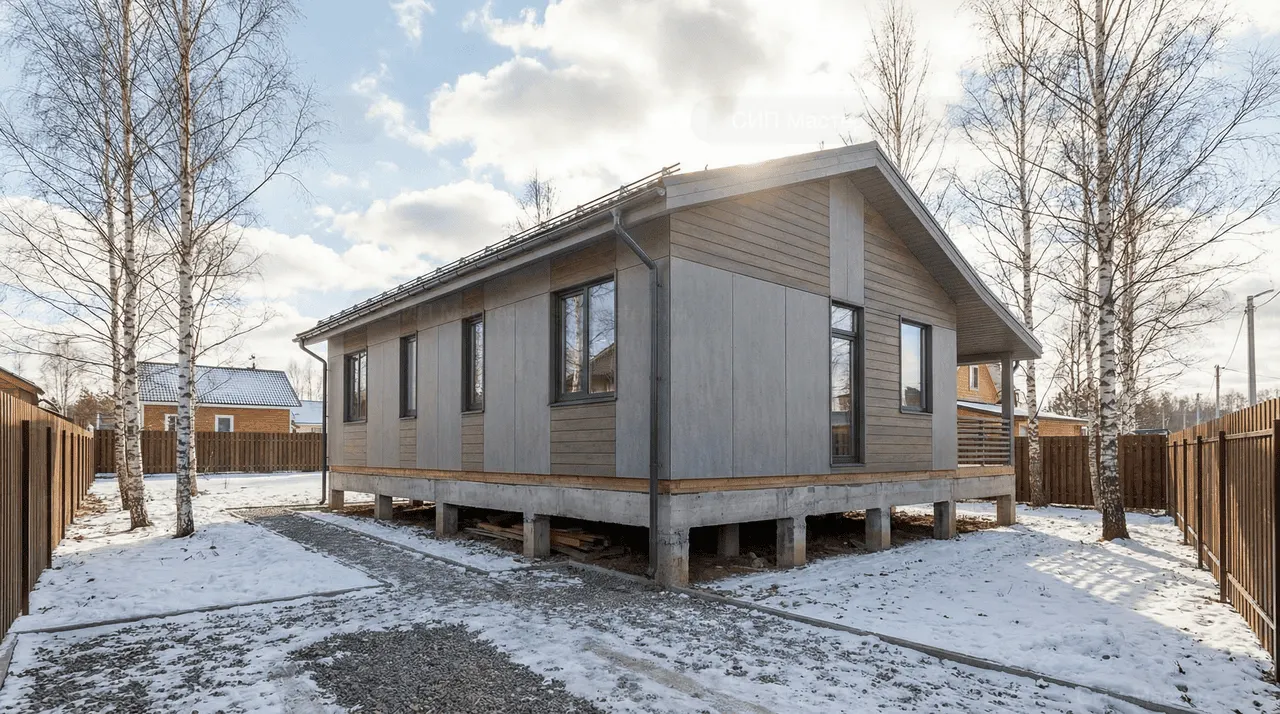 Коттедж из СИП-панелей 140 м² — Аннино, Ломоносовский район, комплектация ПОЛНЫЙ