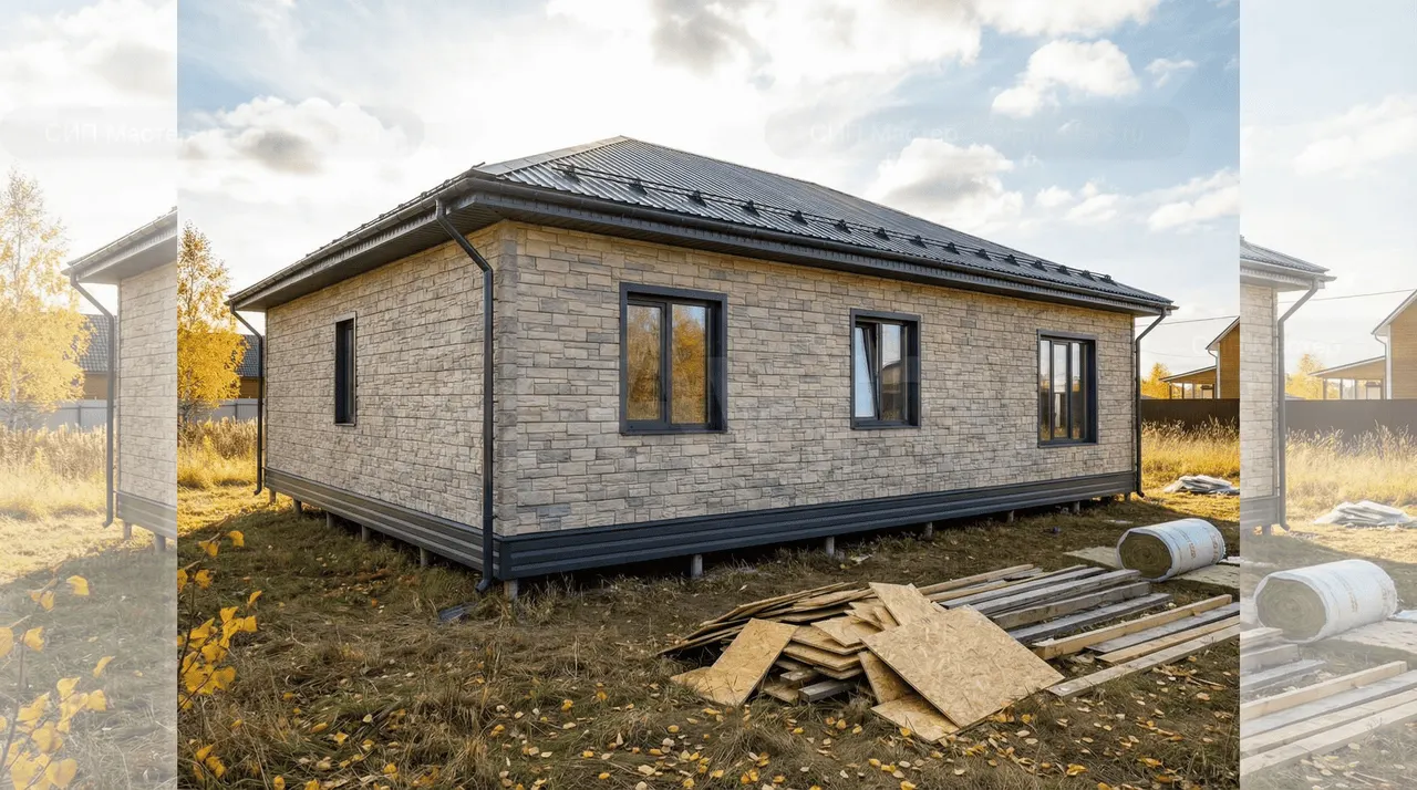 Коттедж из СИП-панелей 139 м² — Ропша, Ломоносовский район, комплектация ПОЛНЫЙ