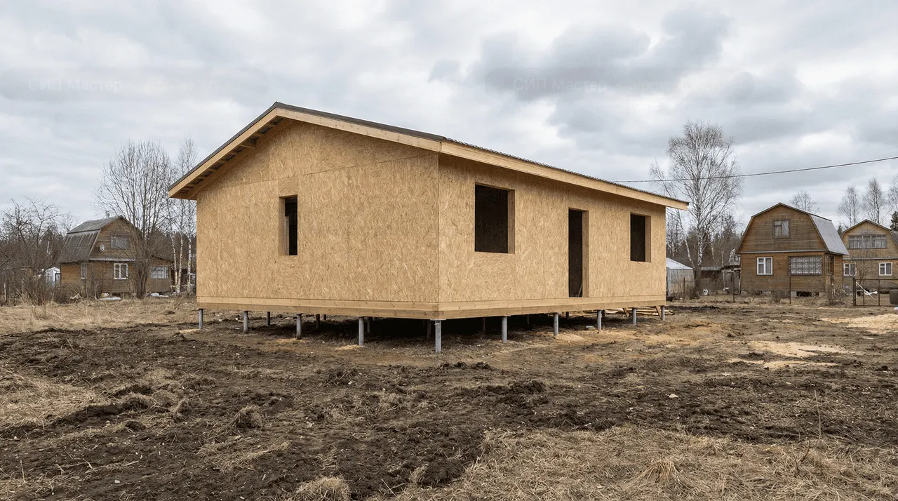Коттедж из СИП-панелей 130 м² — Вартемяги, Всеволожский район, комплектация ПОЛНЫЙ