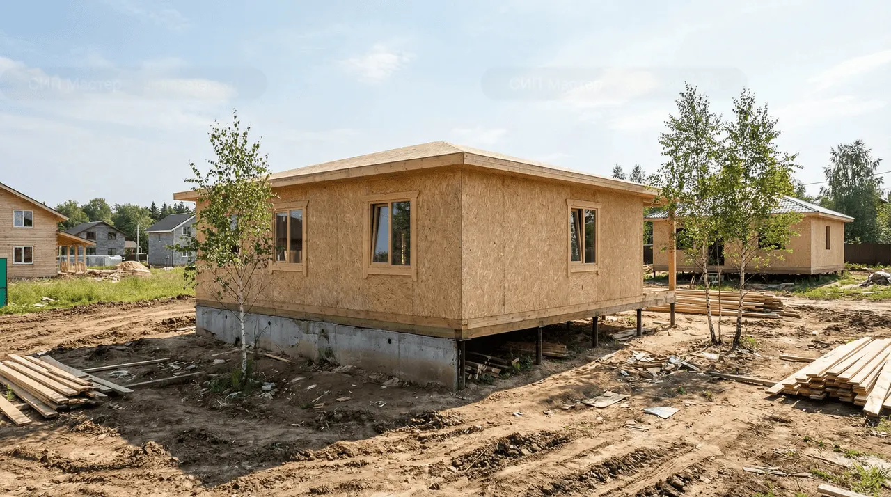 Коттедж из СИП-панелей 134 м² — Рощино, Выборгский район, комплектация ПОЛНЫЙ
