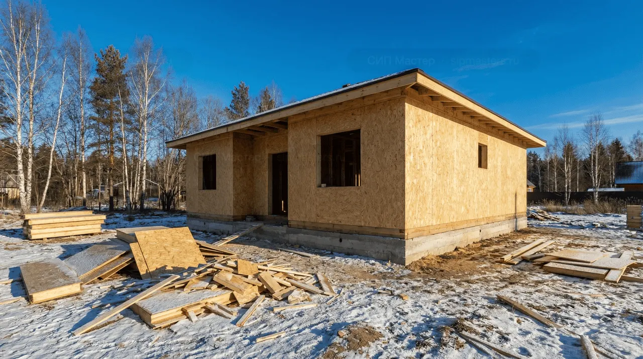 Коттедж из СИП-панелей 122 м² — Приморск, Выборгский район, комплектация ПОЛНЫЙ
