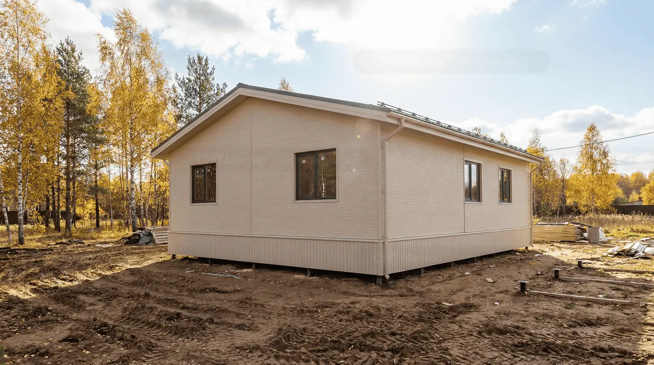 СИП-дом 120 м² — Кобралово-2, Гатчинский район, комплектация СТАНДАРТ