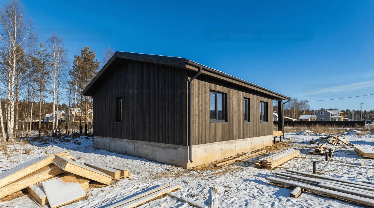 Коттедж из СИП-панелей 139 м² — Красное Село, Красносельский район, комплектация ПОЛНЫЙ