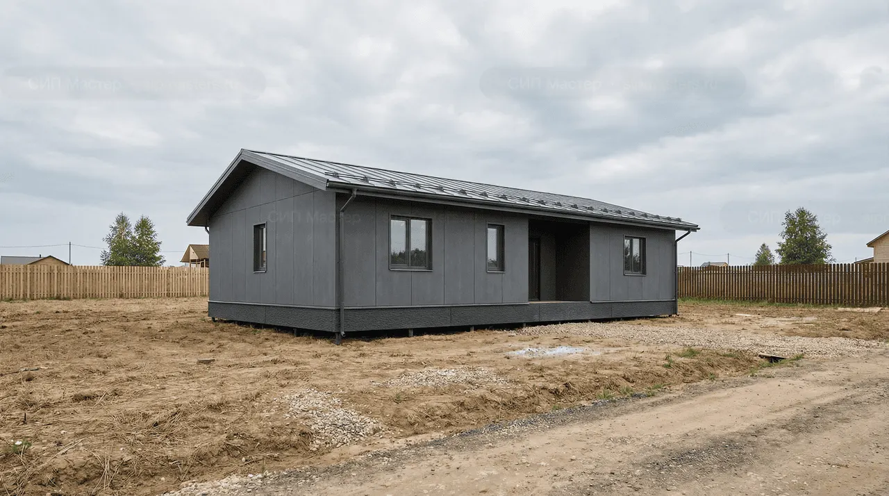 Коттедж из СИП-панелей 131 м² — Сертолово, Всеволожский район, комплектация ПОЛНЫЙ