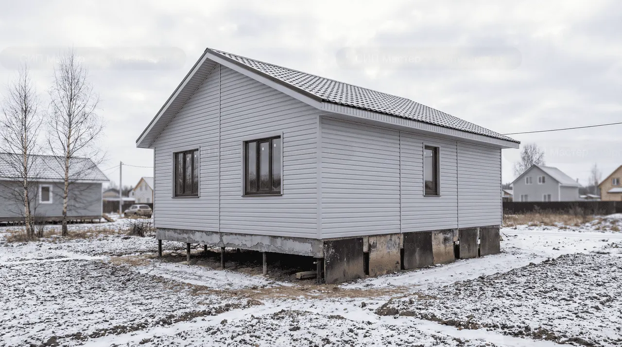 Коттедж из СИП-панелей 123 м² — Янино-1, Всеволожский район, комплектация ПОЛНЫЙ