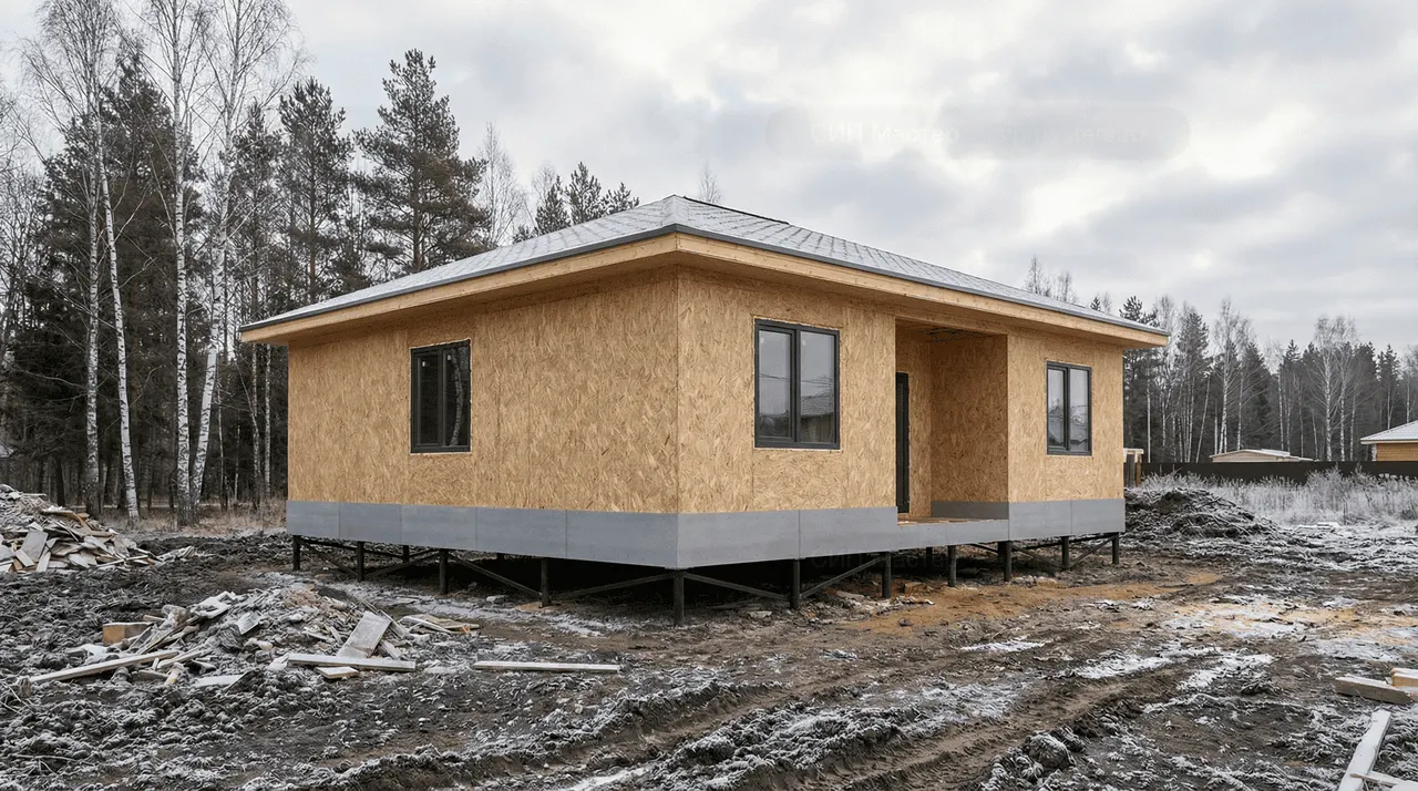 СИП-дом 121 м² — Кировск, Кировский район, комплектация СТАНДАРТ