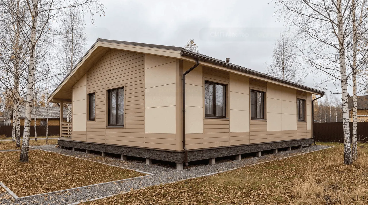 Коттедж из СИП-панелей 121 м² — Шлиссельбург, Кировский район, комплектация ПОЛНЫЙ