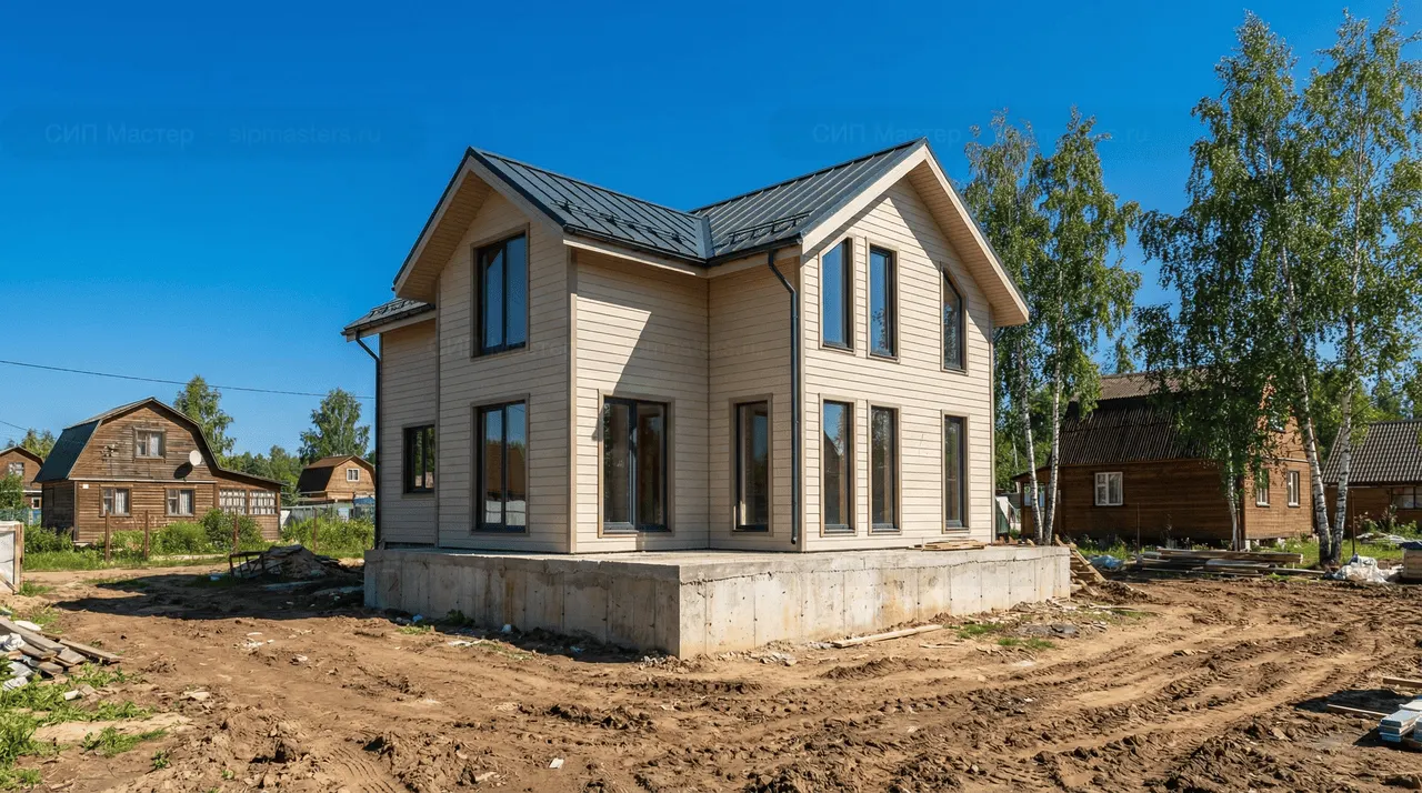 Семейный коттедж 150 м² — Любань, Тосненский район, комплектация ПОЛНЫЙ