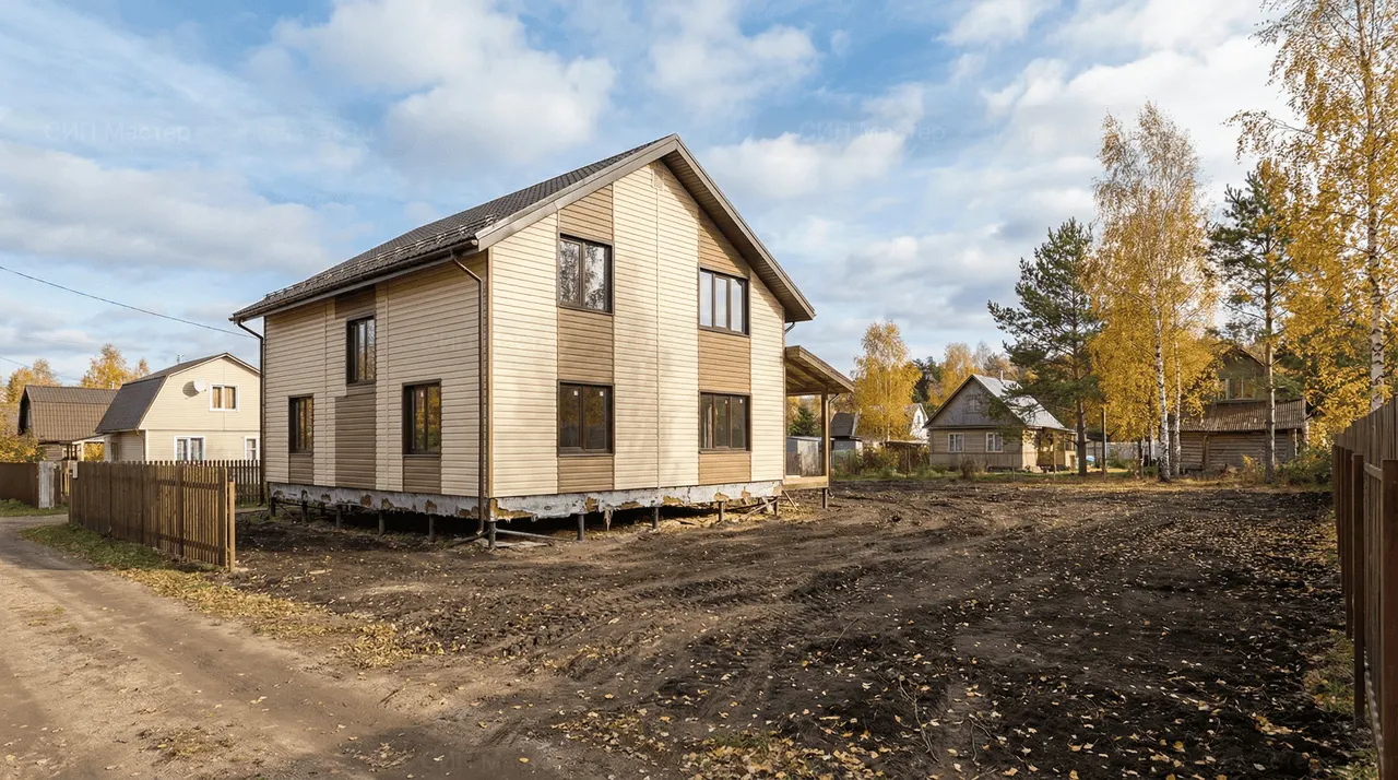 СИП-дом 154 м² — Лебяжье, Ломоносовский район, комплектация СТАНДАРТ
