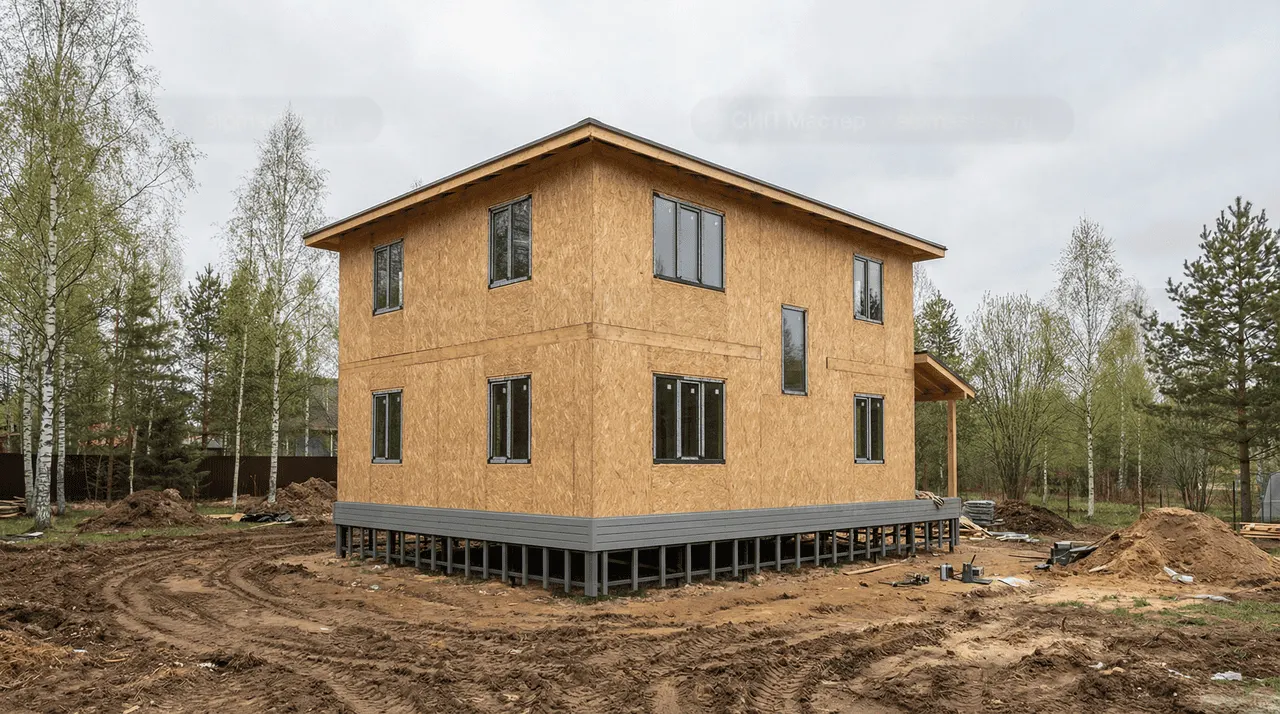 Коттедж из СИП-панелей 213 м² — Гарболово, Всеволожский район, комплектация ПОЛНЫЙ
