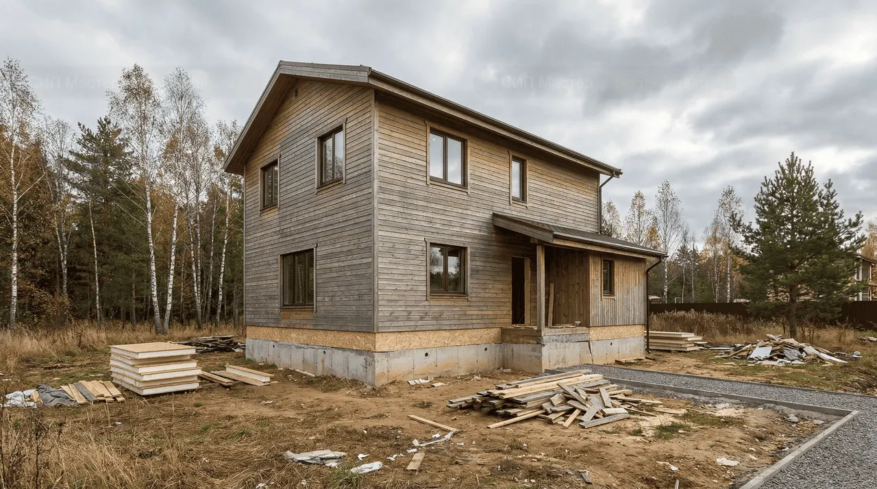 Коттедж из СИП-панелей 214 м² — Сосново, Приозерский район, комплектация ПОЛНЫЙ