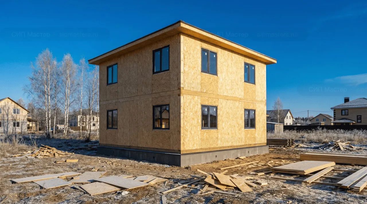 СИП-дом 202 м² — Запорожское, Приозерский район, комплектация СТАНДАРТ