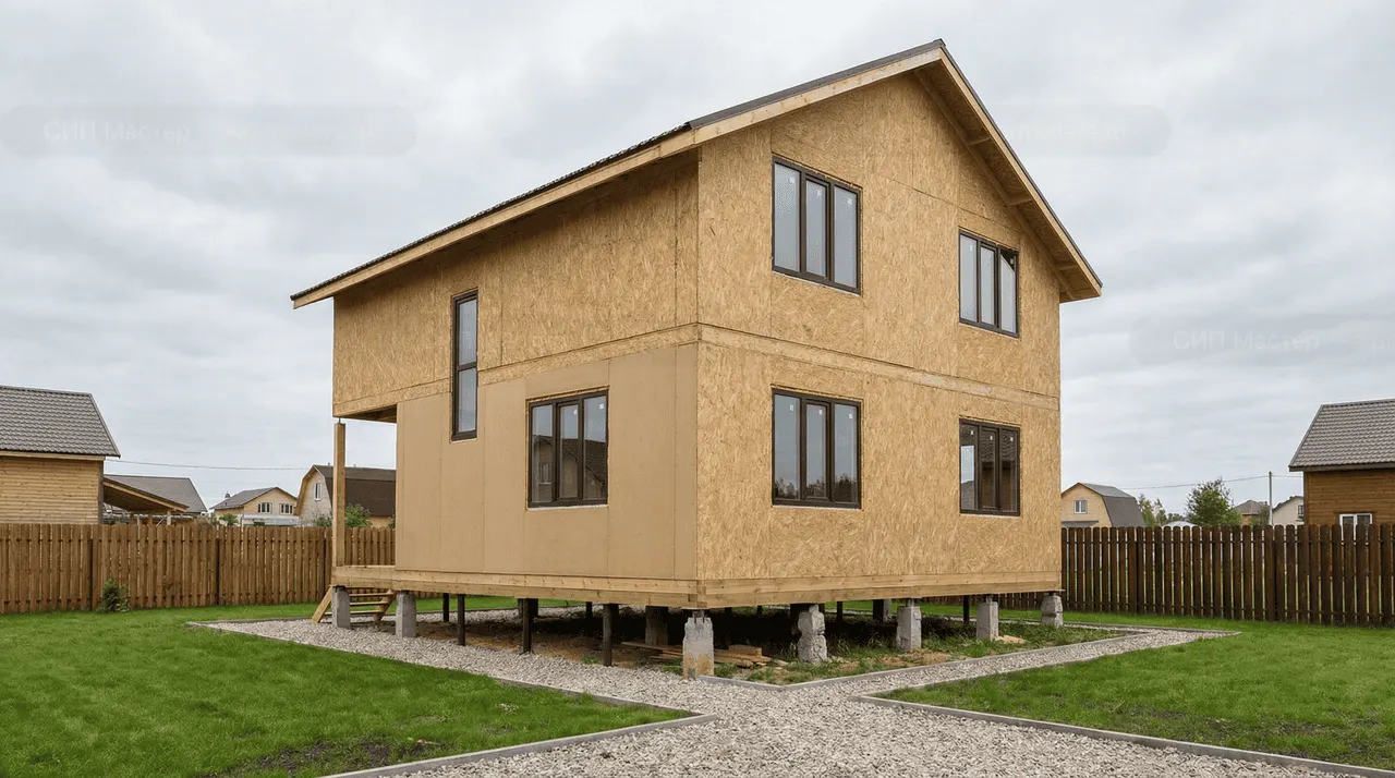 Коттедж из СИП-панелей 155 м² — Цвелодубово, Выборгский район, комплектация ПОЛНЫЙ