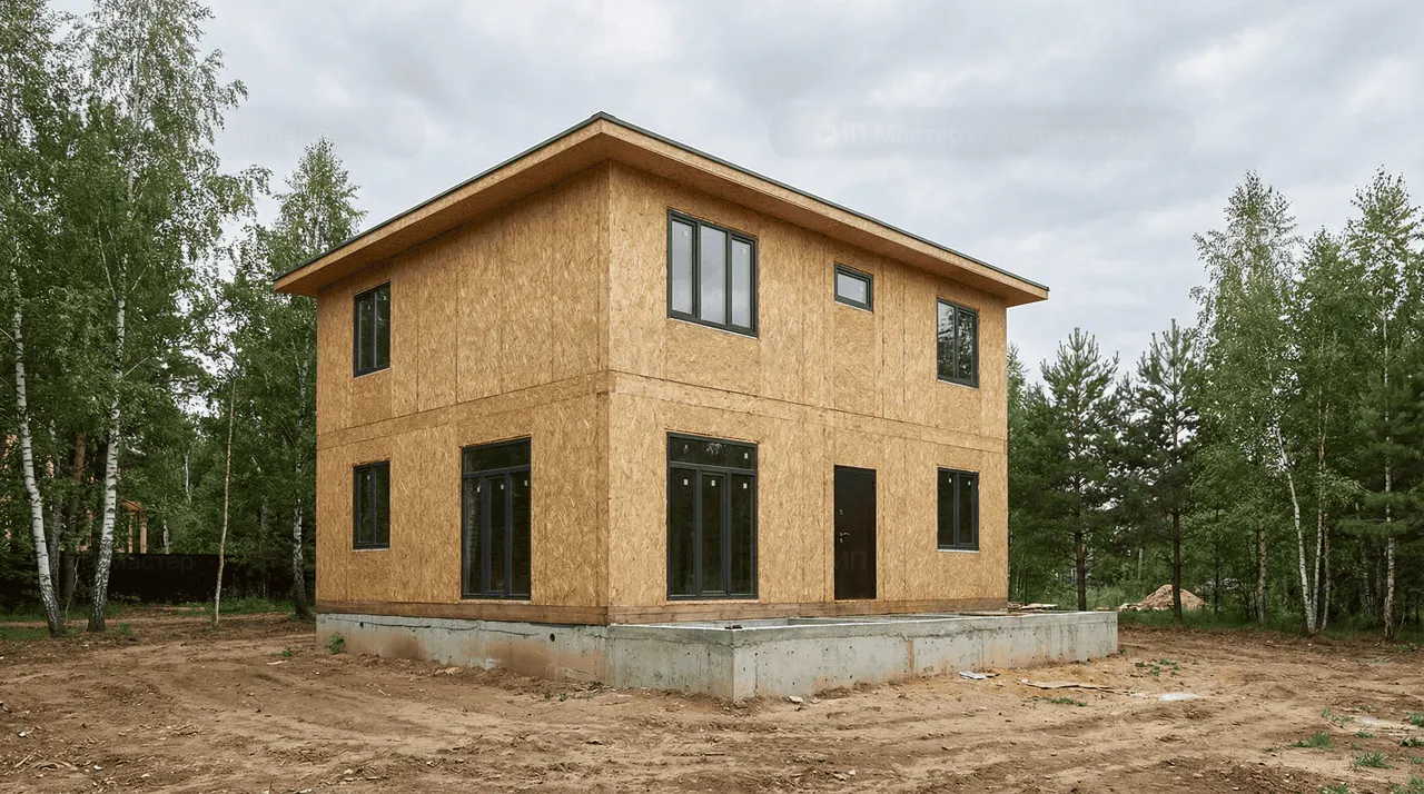 Коттедж из СИП-панелей 211 м² — Тярлево, Пушкинский район, комплектация ПОЛНЫЙ