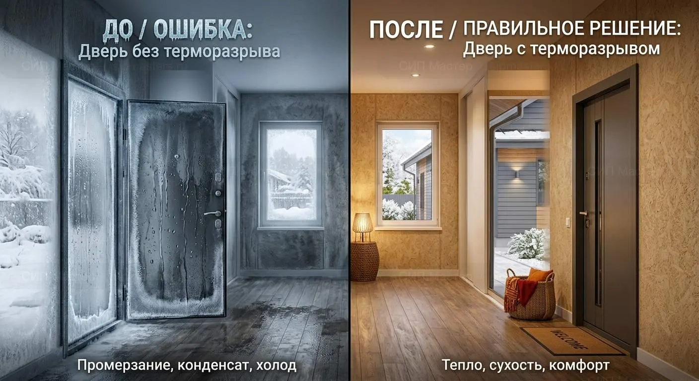 Двери в СИП-доме: входная и межкомнатные — выбор и монтаж
